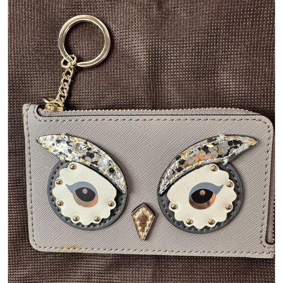 Kate Spade SET OF 4 - Owl-Themed Bag, Cardholder & Keychain Set with Dustbag - Picture 3 of 15